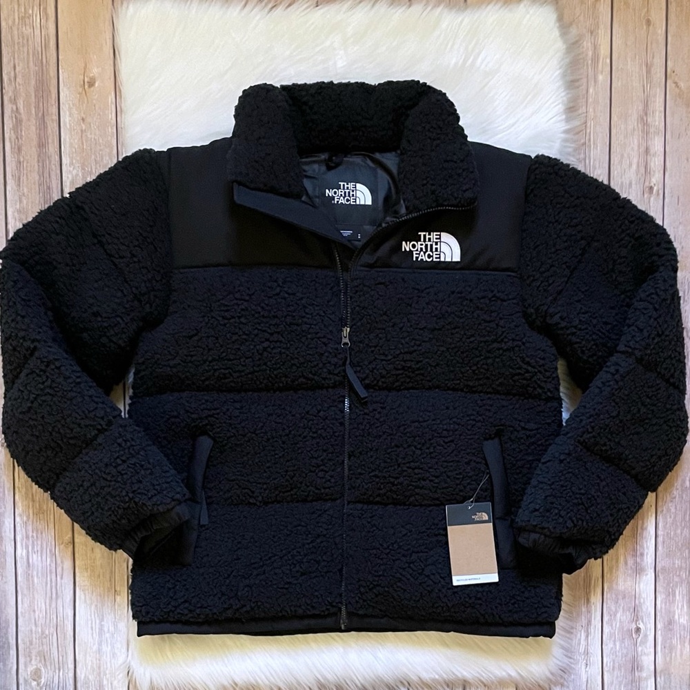 The North Face Men’s High Pile Nuptse Jacket In Black